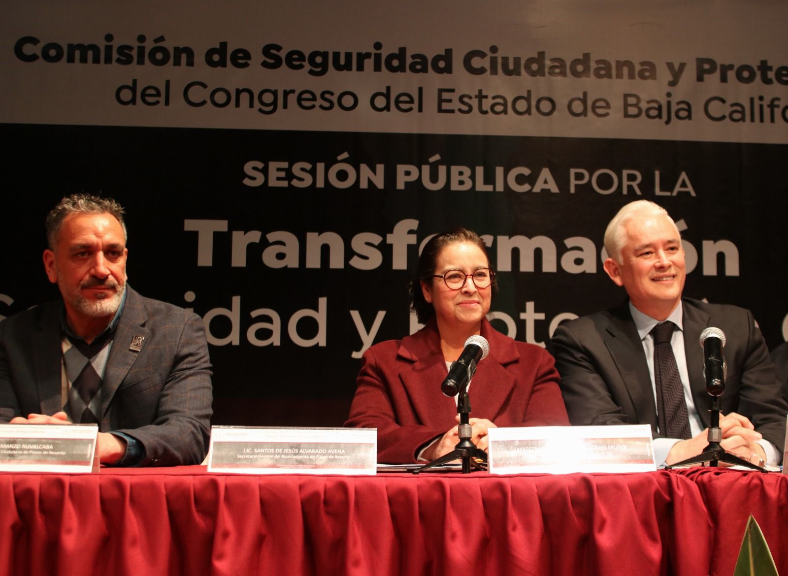 PRESIDENTA ROCIO ADAME PARTICIPA EN SESIÓN SOBRE TRANSFORMACIÓN DE LA SEGURIDAD EN BC